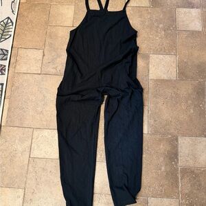 Known Supply Black Women's  cadence overall Jumpsuit - Classic Sleeveless Straps